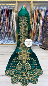 SHAMSA Green Satin Bridal Dirac