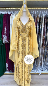 Trail Nikkah Abaya (Light Gold)