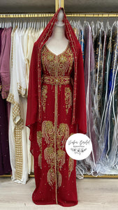 Hind Nikkah Abaya (red)