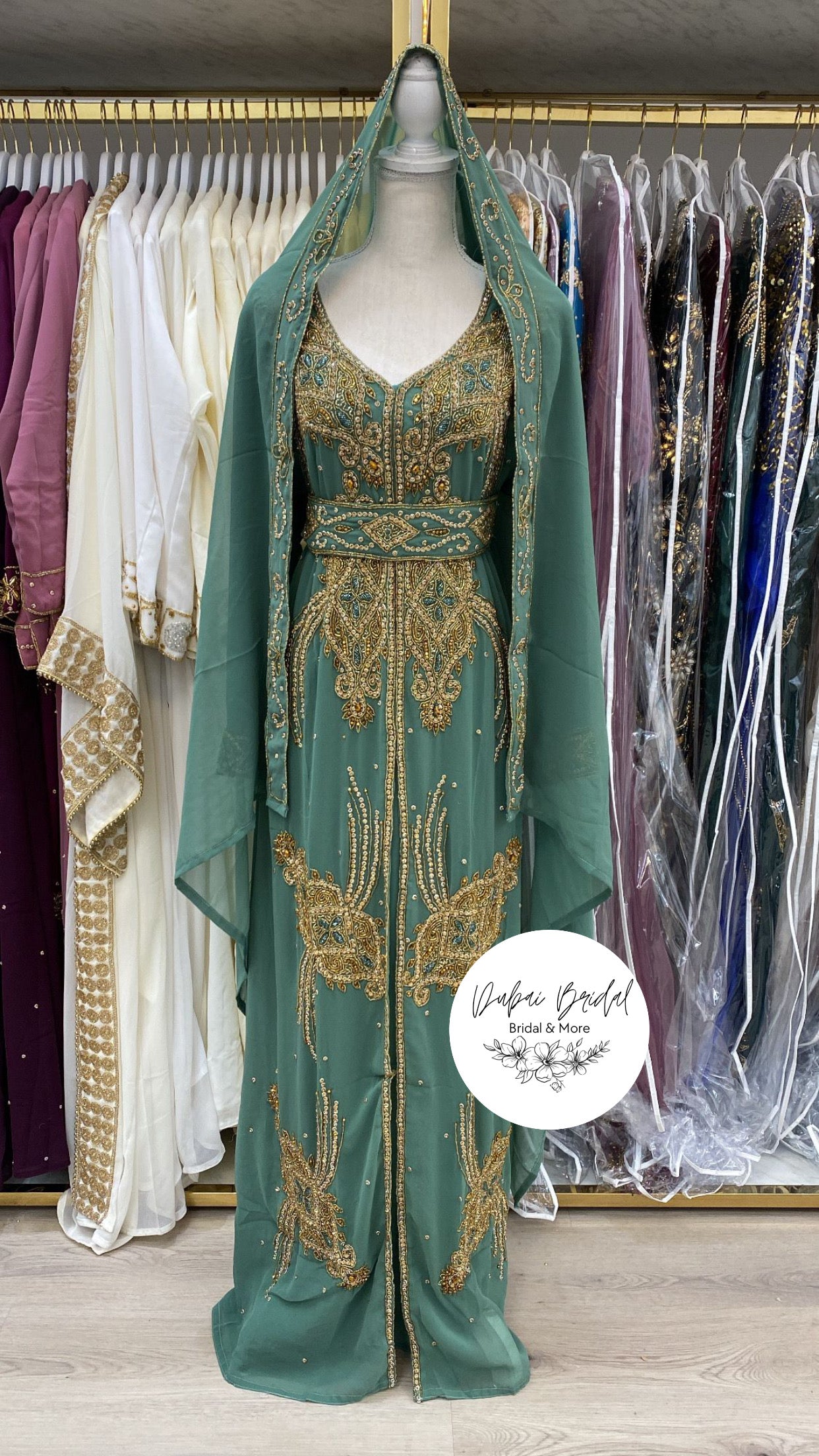 Amirah Nikkah Abaya (sage)