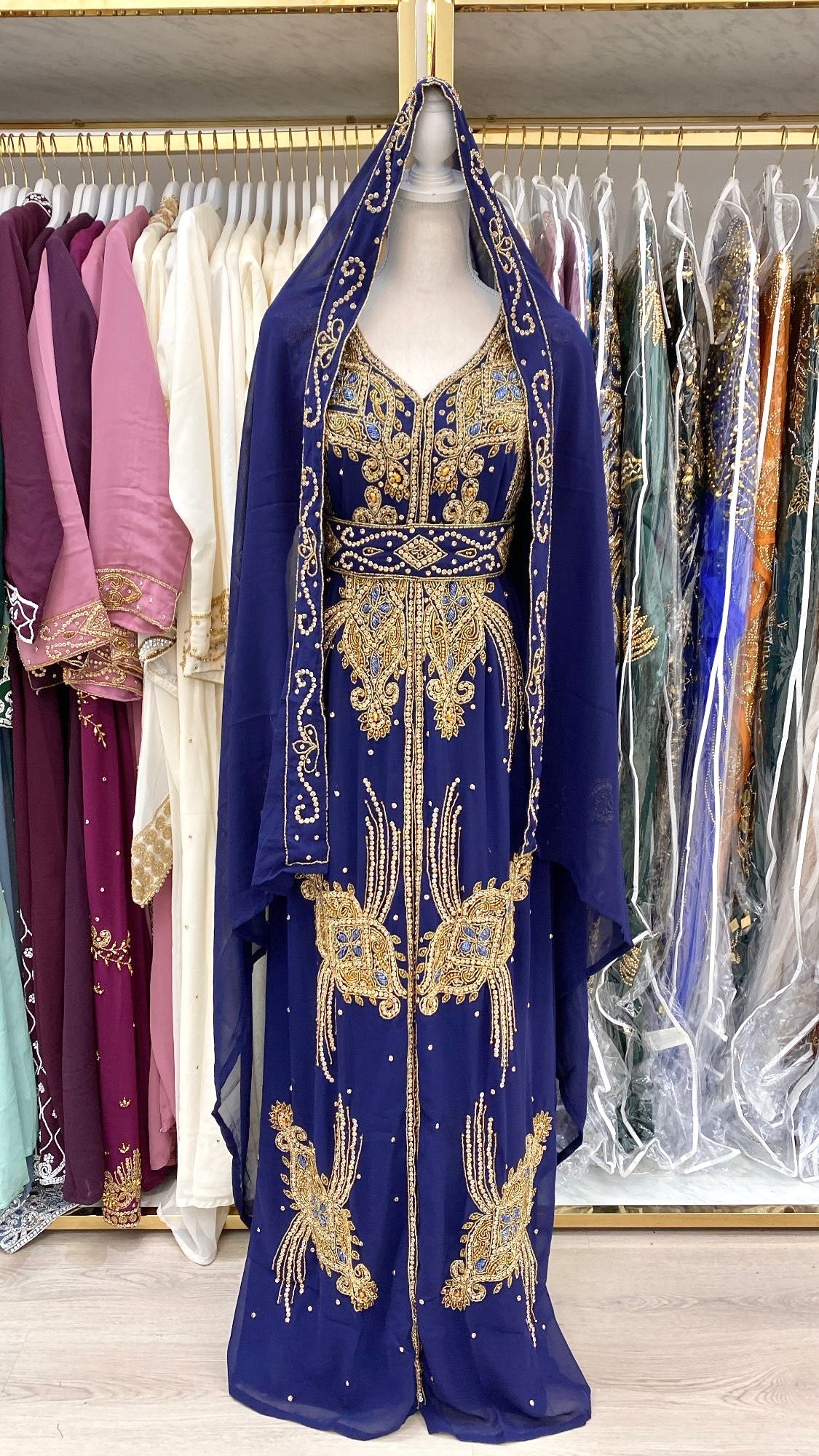 Yara Nikkah Abaya (navy blue)