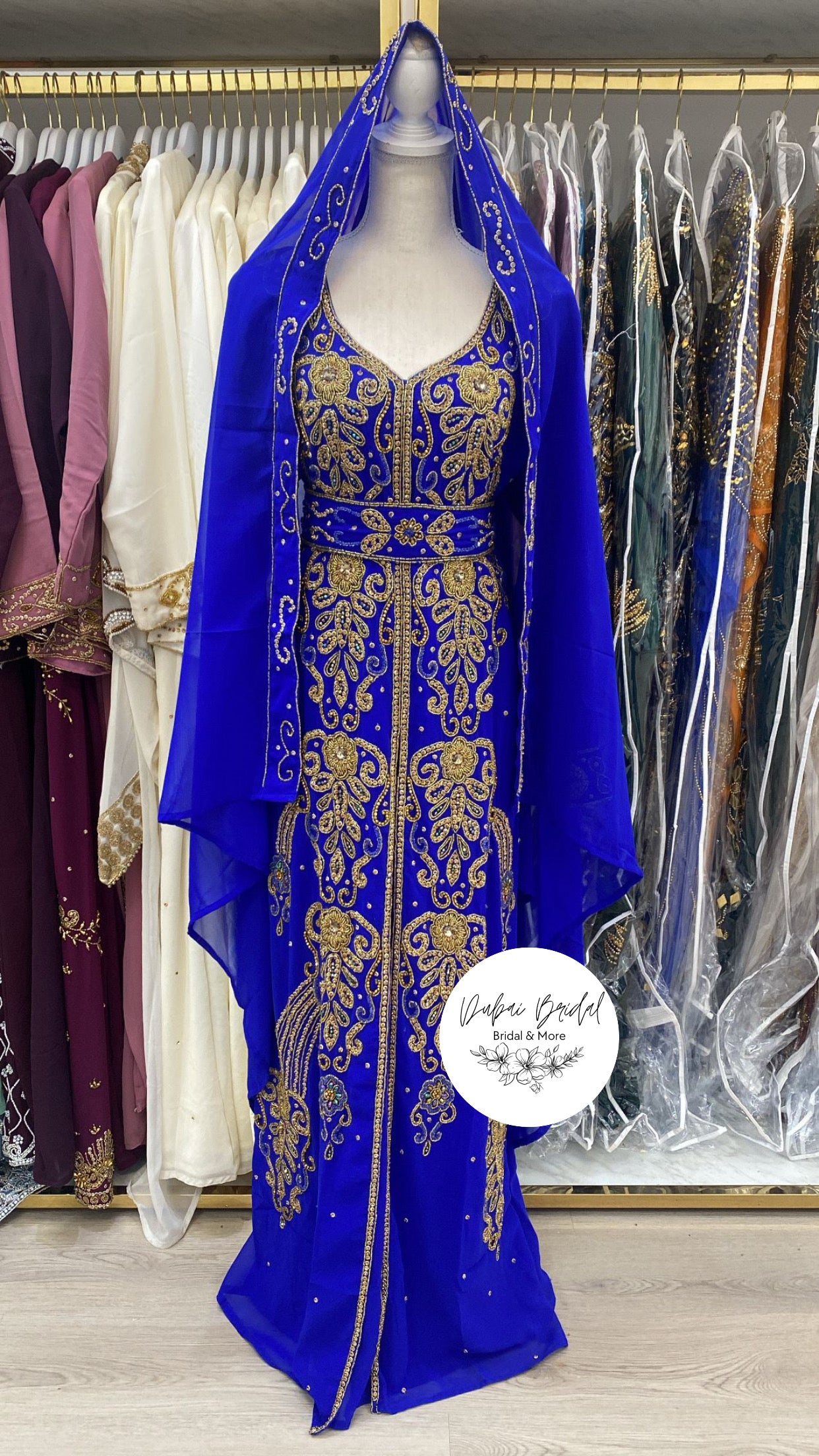 Sundus Nikkah Abaya (royal blue)