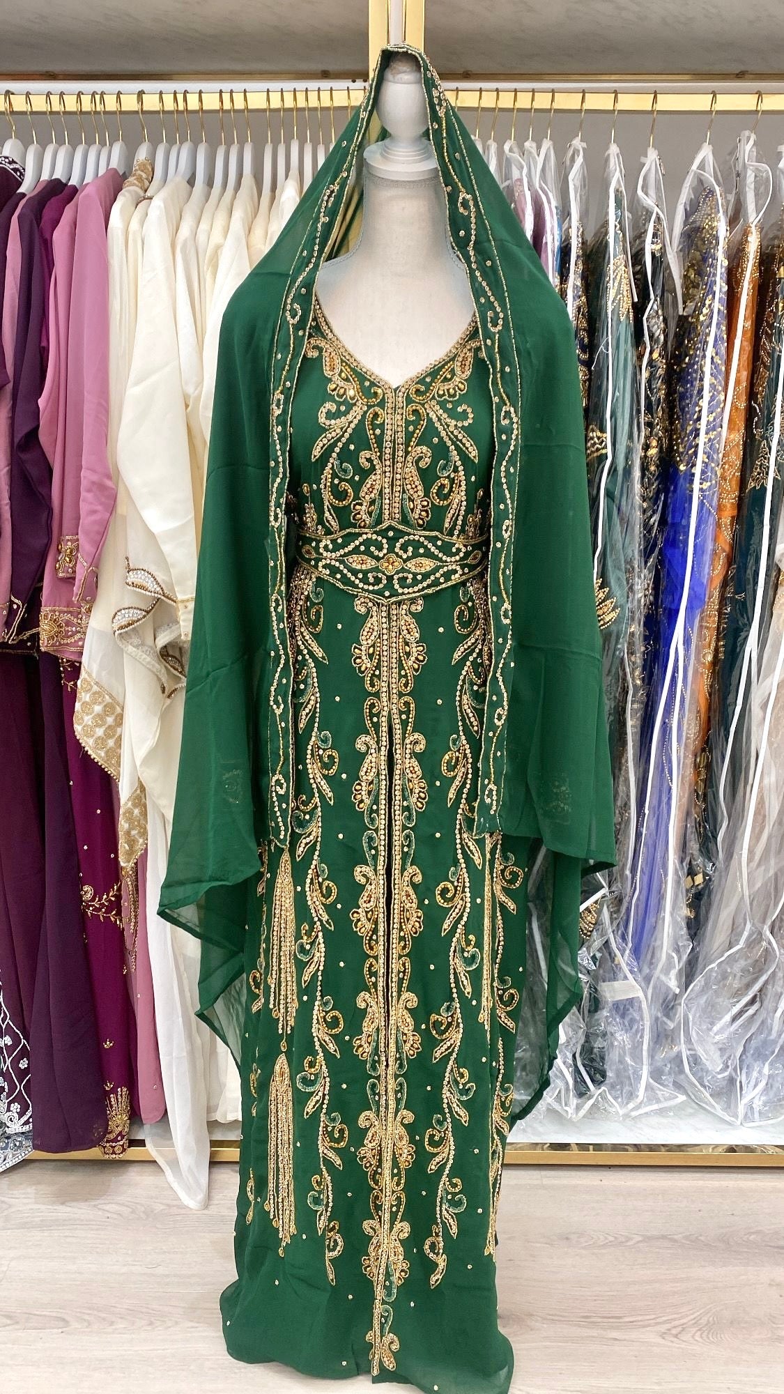Asma Nikkah Abaya (green)