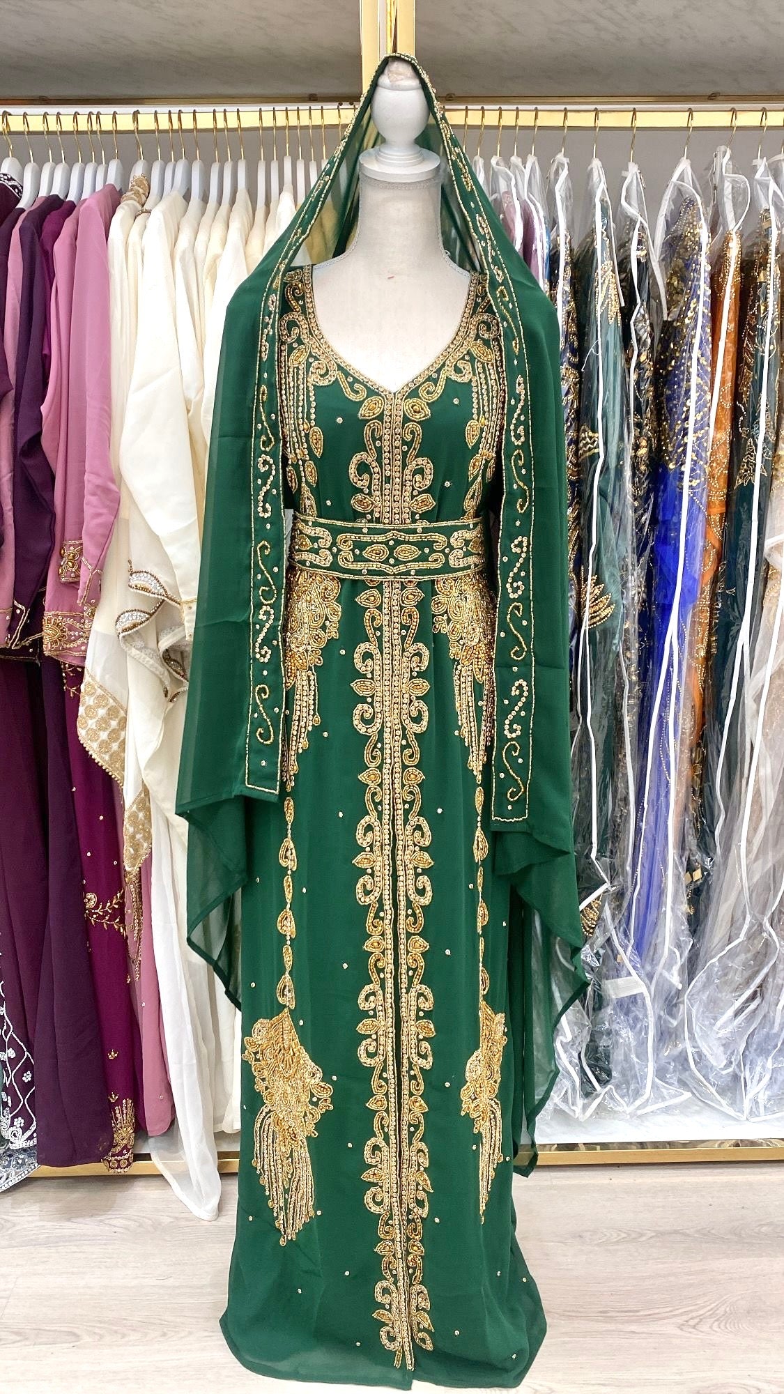 Nour Nikkah Abaya (green)