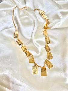 Square Rose Abaya Necklace