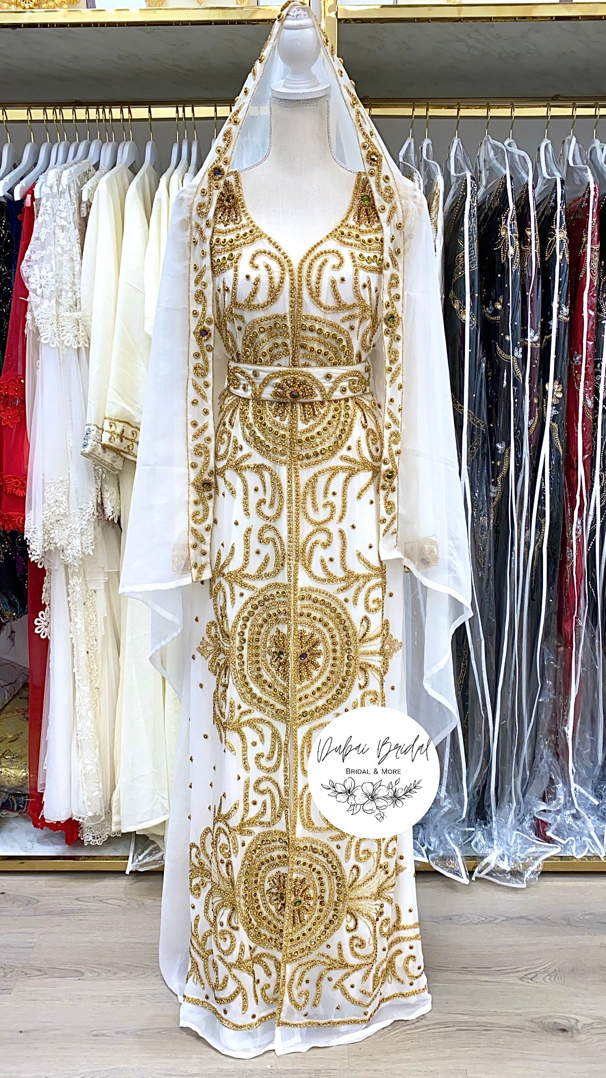 Saturn Nikkah Abaya (White)