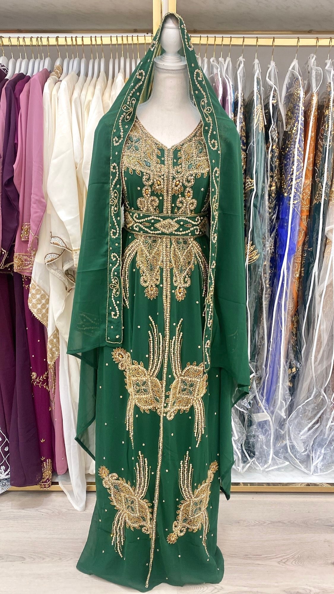 Yara Nikkah Abaya (green)