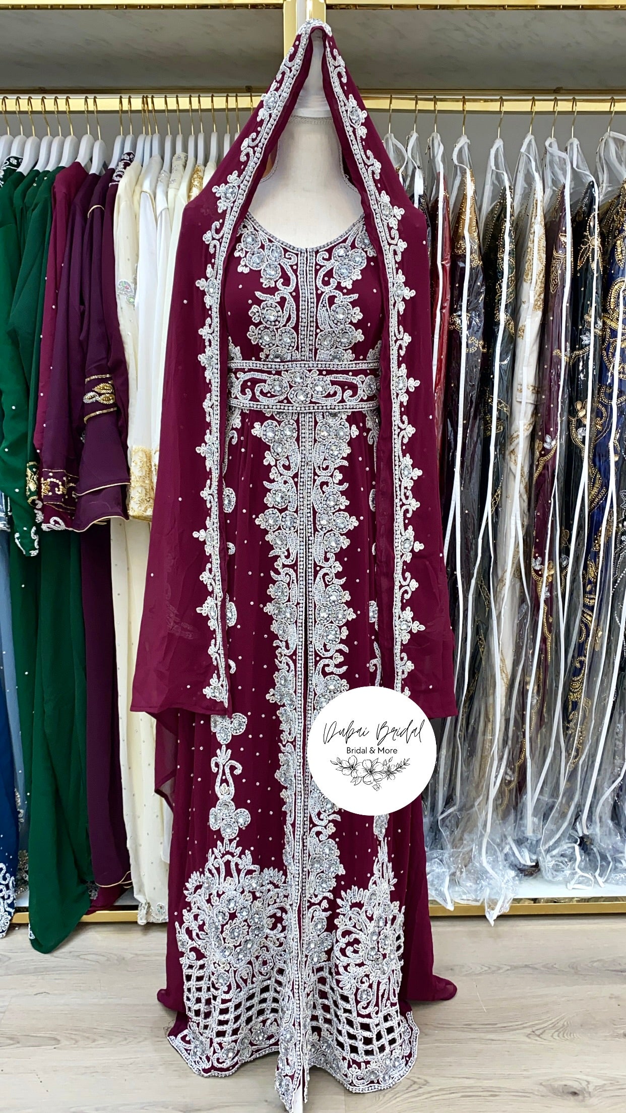 Frost Collection: Icicle Nikkah Abaya (Purple)