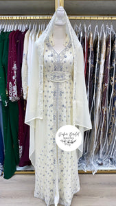 Frost Collection: Hail Nikkah Abaya (White)