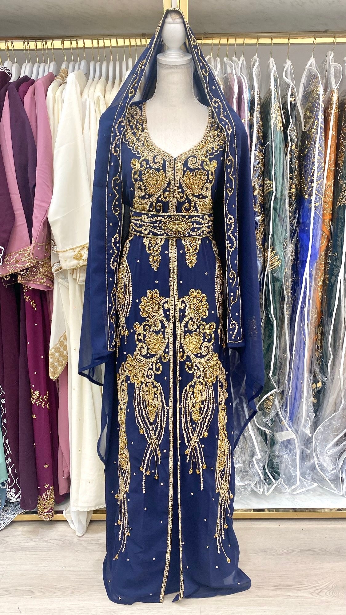 Reem Nikkah Abaya (navy blue)