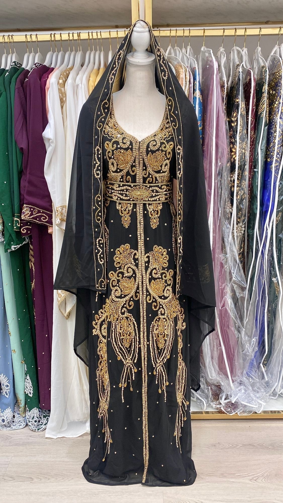 Reem Nikkah Abaya (black)