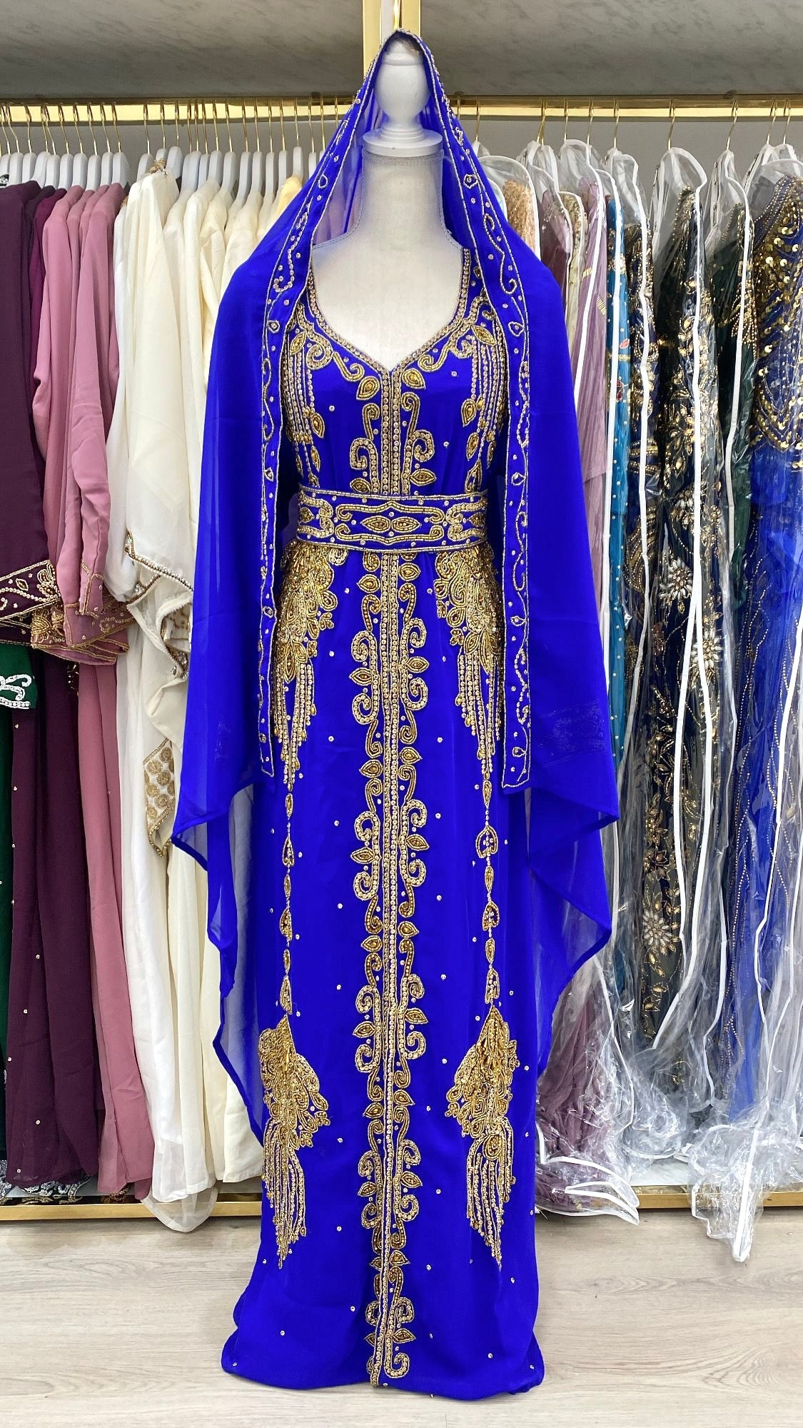 Nour Nikkah Abaya (Royal blue)