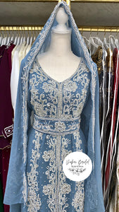 Frost Collection: Ice Nikkah Abaya (Grey)