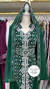 Frost Collection: Hail Nikkah Abaya (Green)