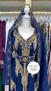 Shooting Star Nikkah Abaya (Navy Blue)