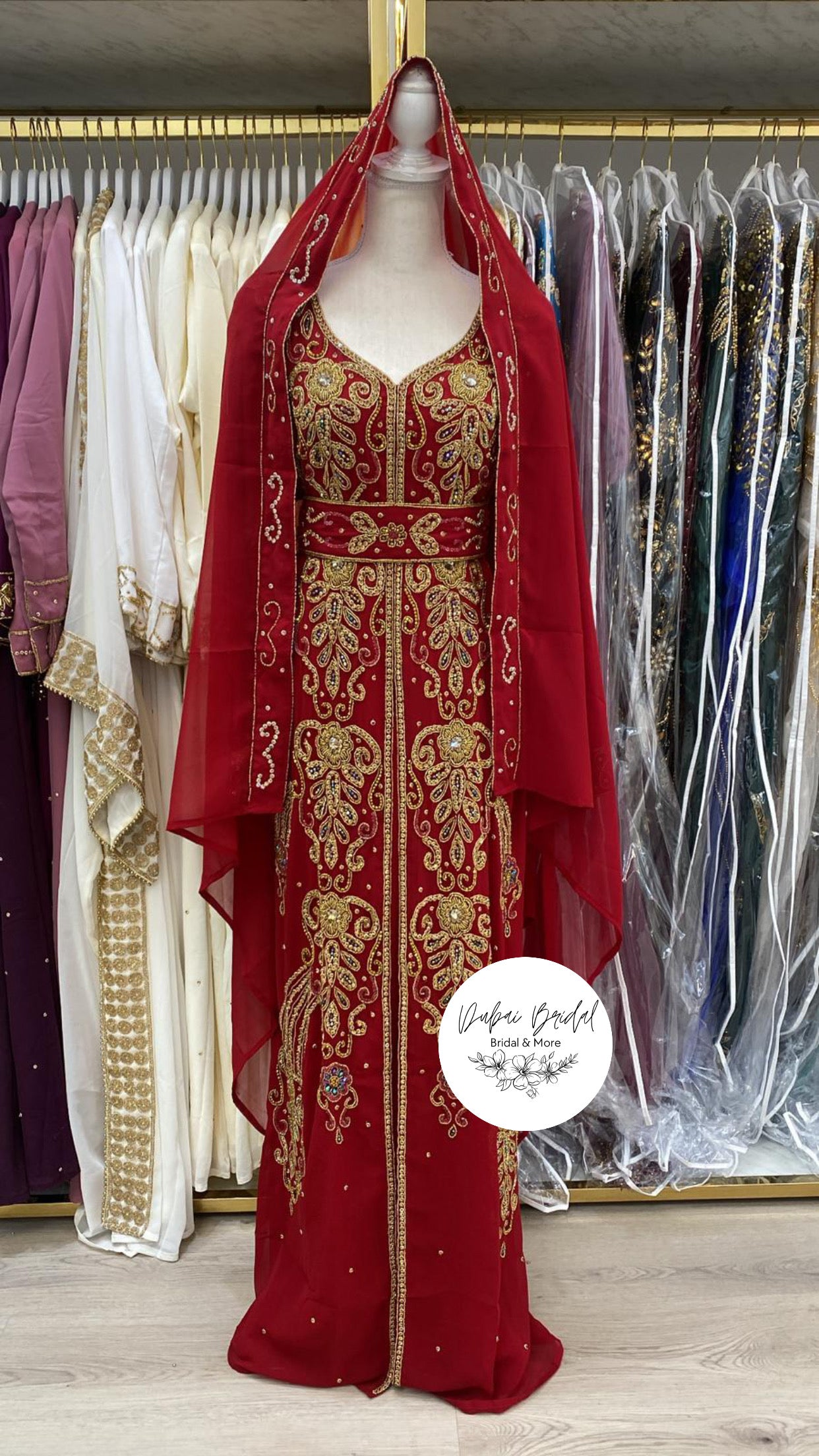 Sundus Nikkah Abaya (red)