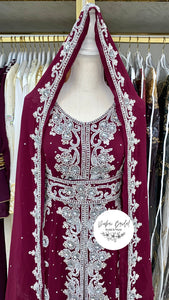 Frost Collection: Icicle Nikkah Abaya (Purple)