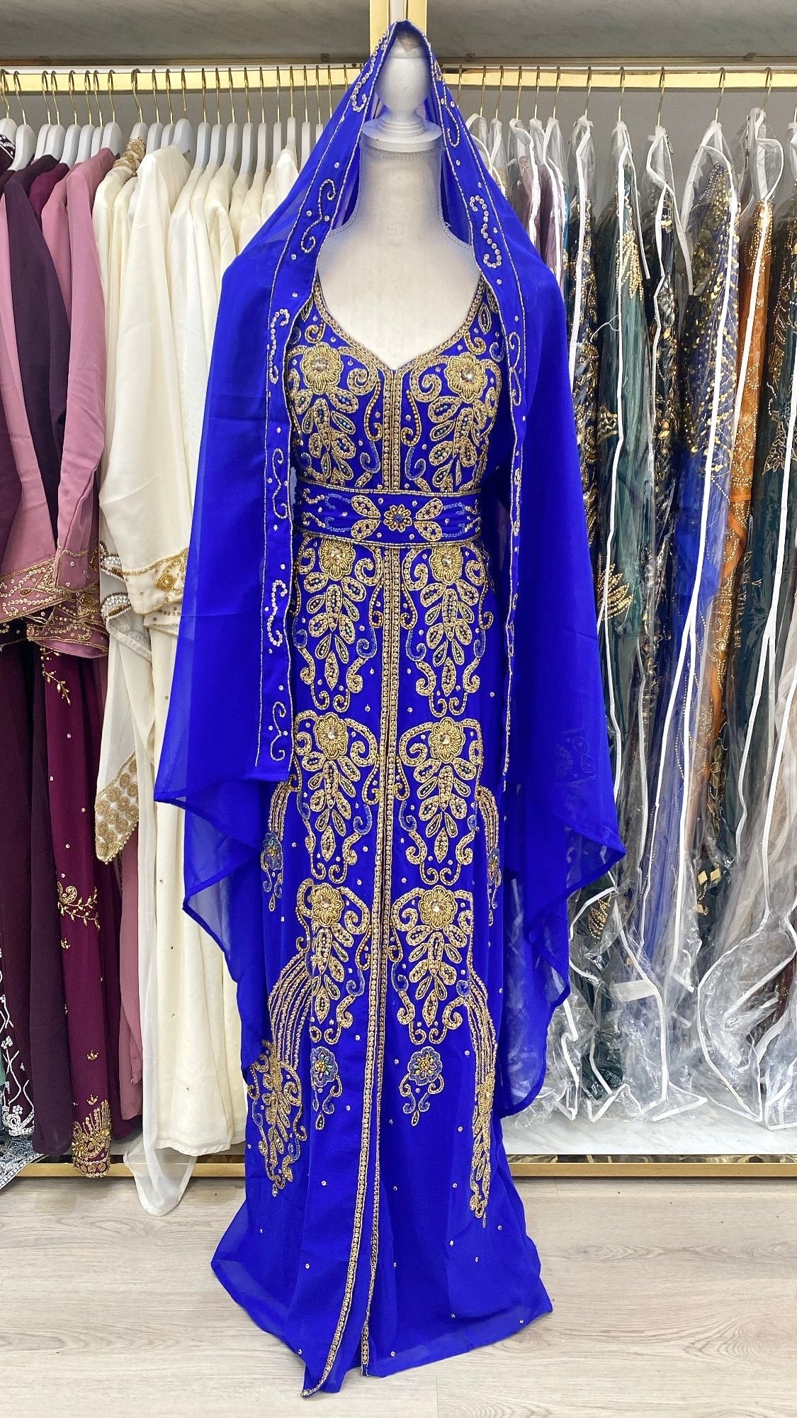 Leena Nikkah Abaya (Royal blue)