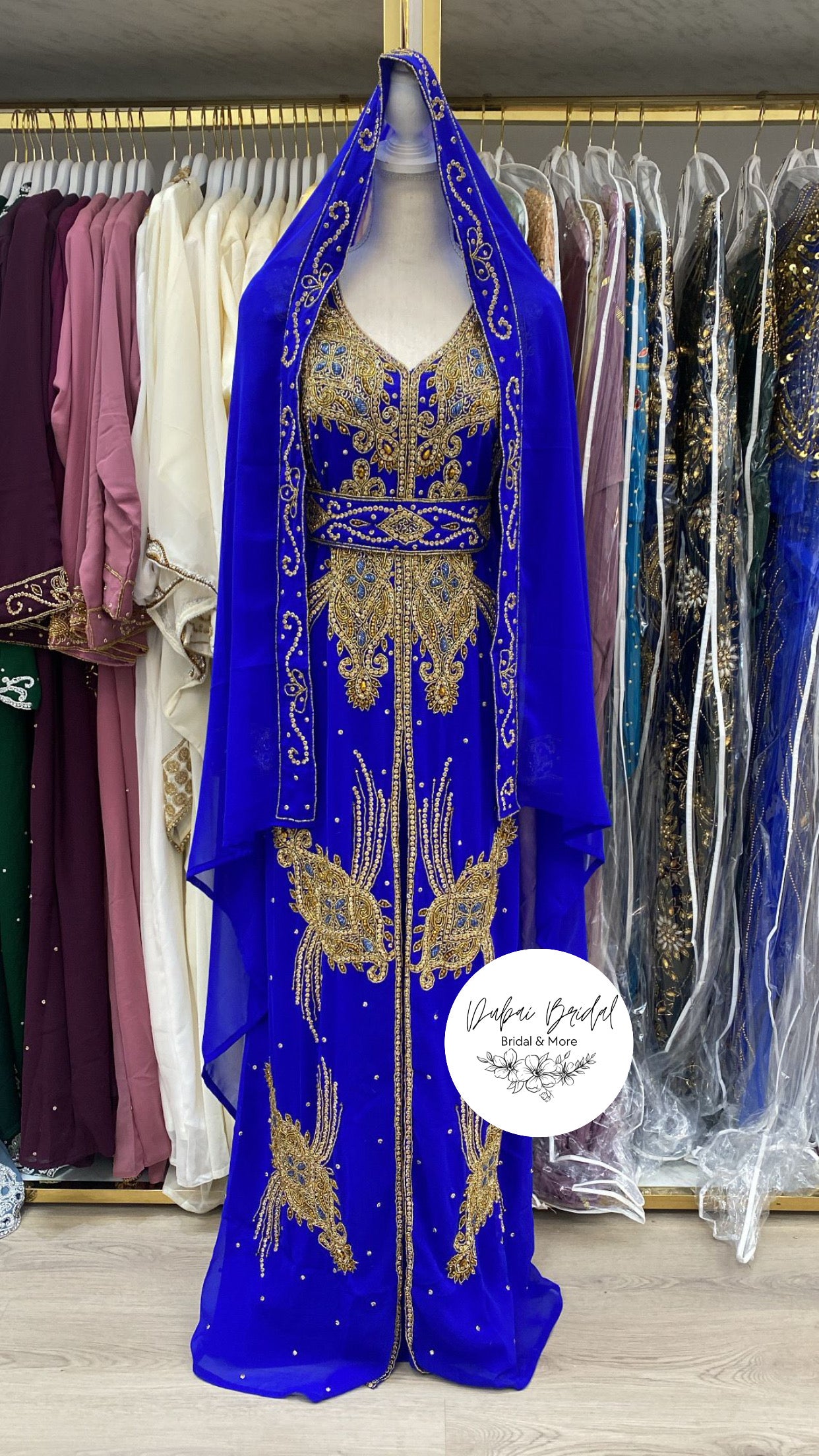 Amirah Nikkah Abaya (royal blue)