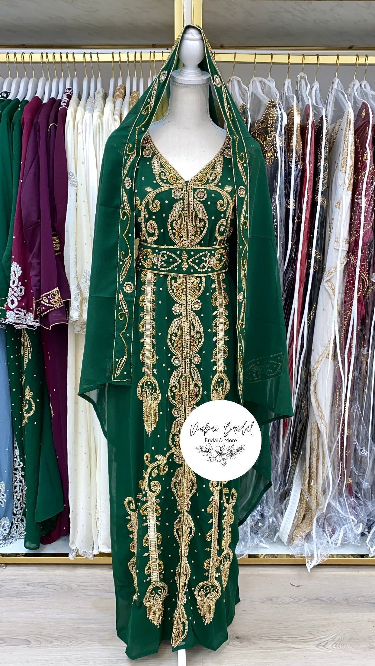 Trail Nikkah Abaya (Green)