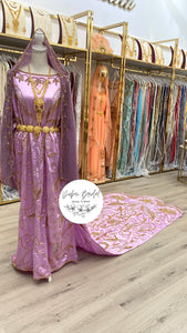 YASMIIN Lilac Satin Bridal Dirac