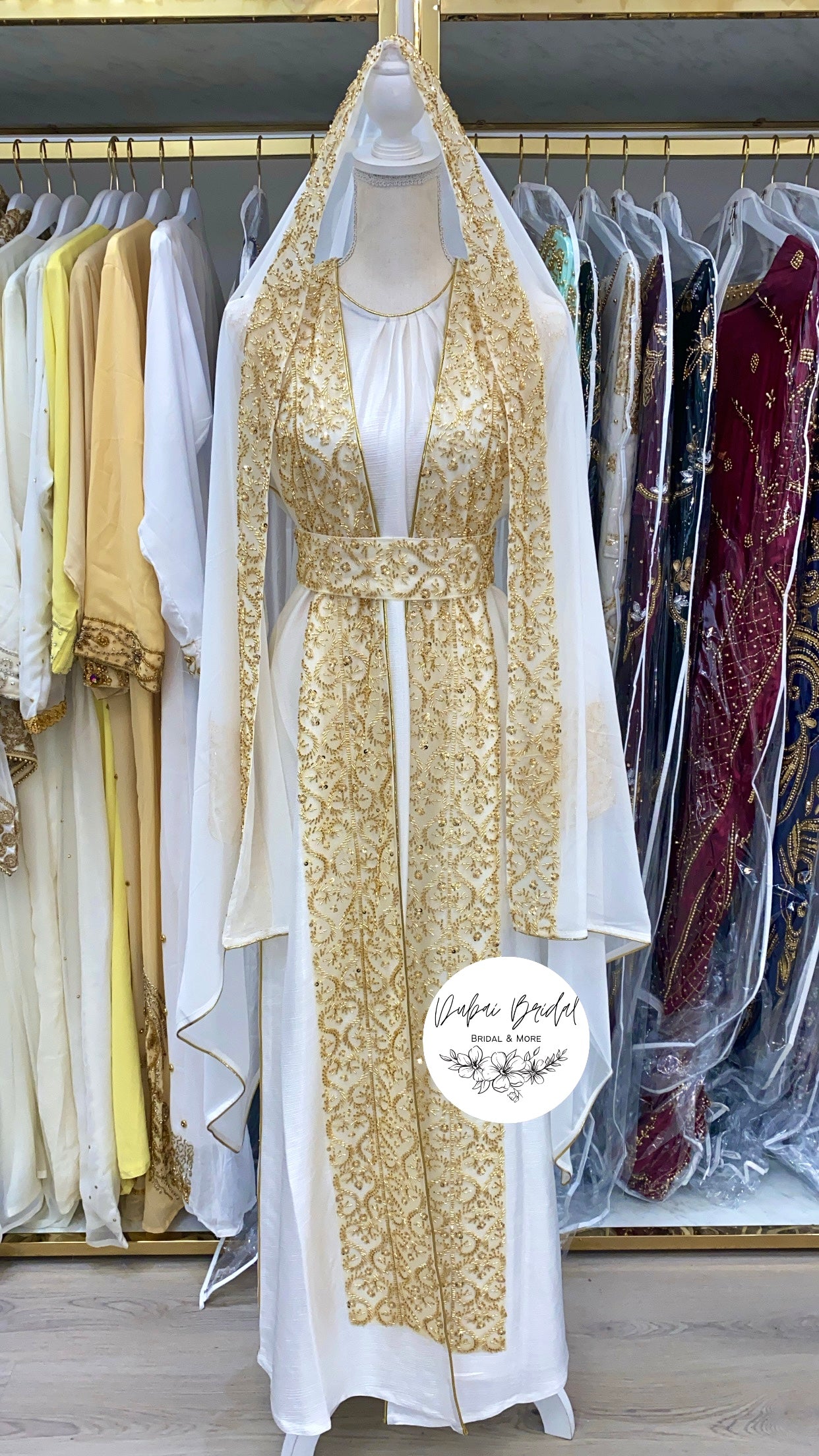 Golden Nikkah Abaya