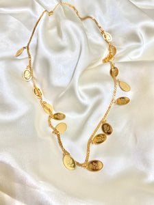 Oval Rose Abaya Necklace