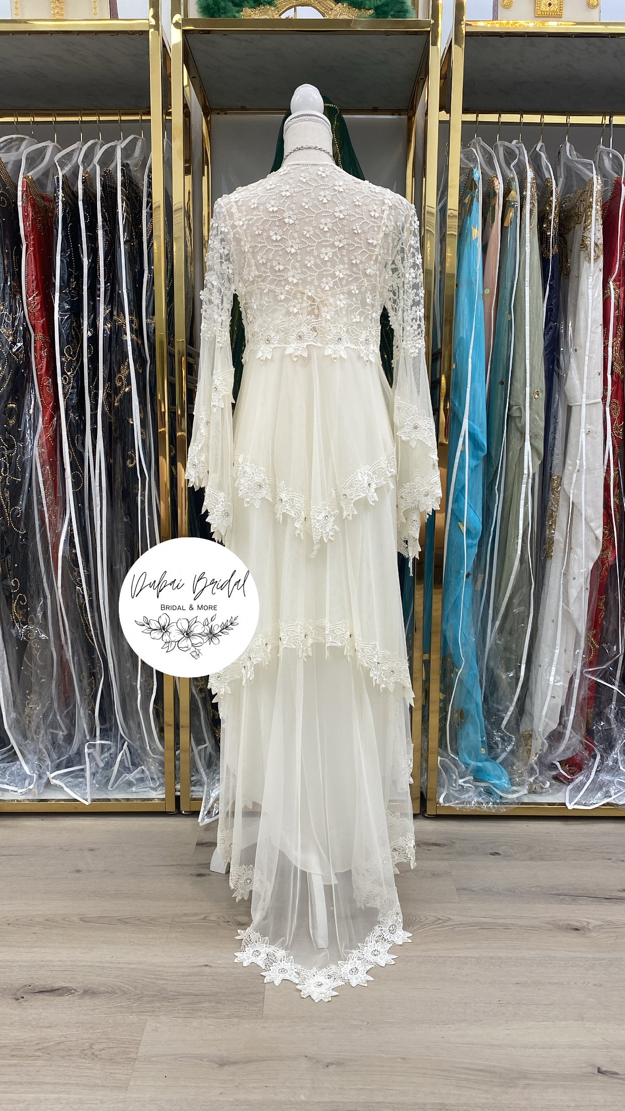Layered Robe Layered Bridal Robe – Dubai Bridal