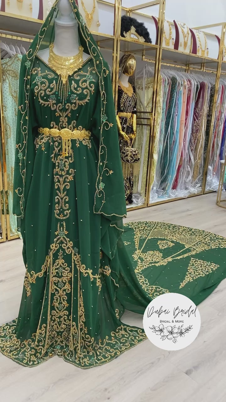 NASTEEXO Chiffon Green Bridal Dirac