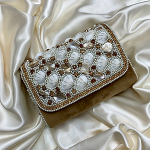 Amber SeaGlam Clutch