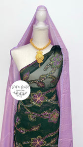 Emerald Green & Purple Nikkah Dirac