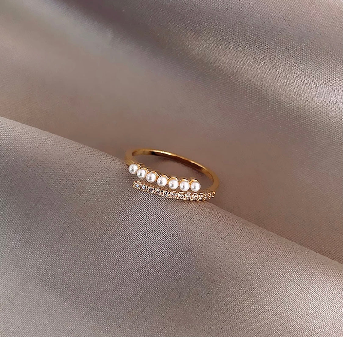 Swirl Pearl Ring