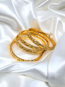 Gold Leaf Bangles