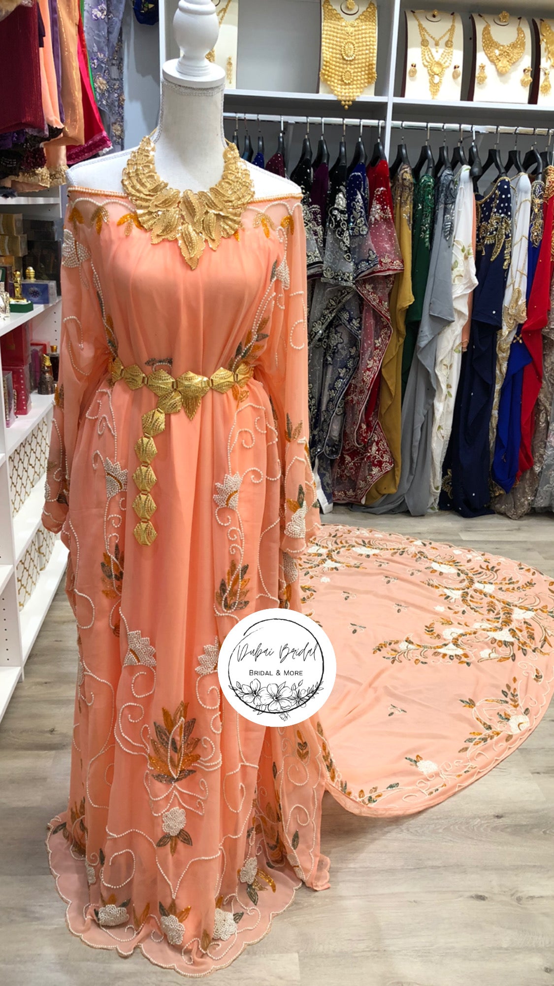 Dreamy Peach Bridal Dirac