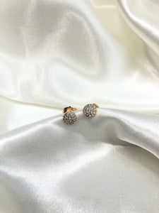 Small Round Diamond Earrings