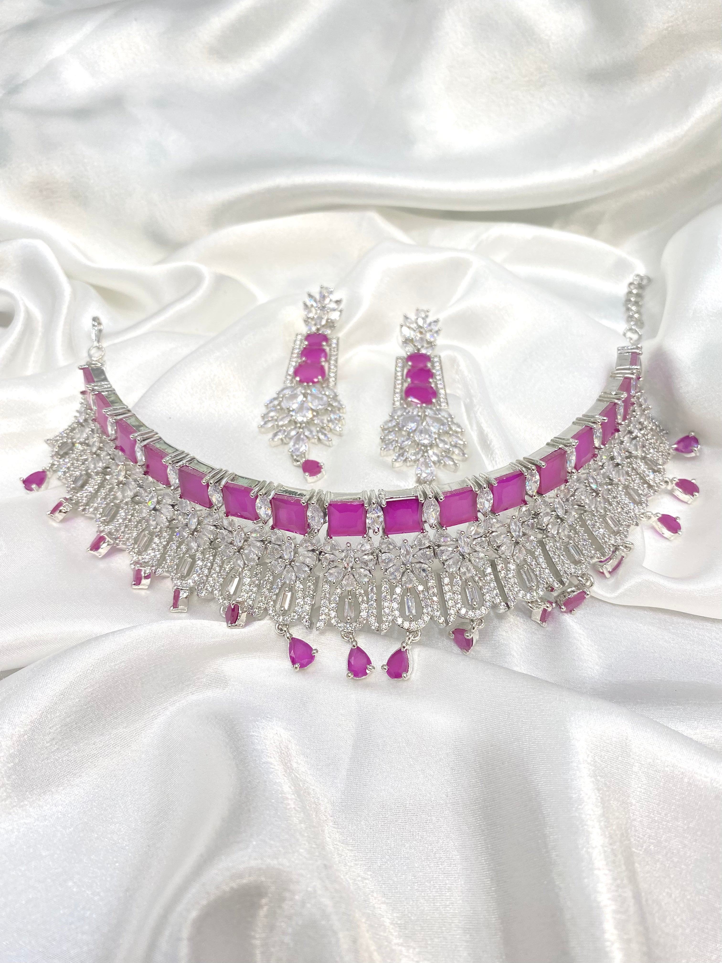 Pink Tiara Choker