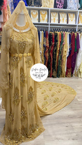 BILAN Gold Chiffon Bridal Dirac