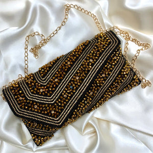 Black & Gold Lovers Clutch