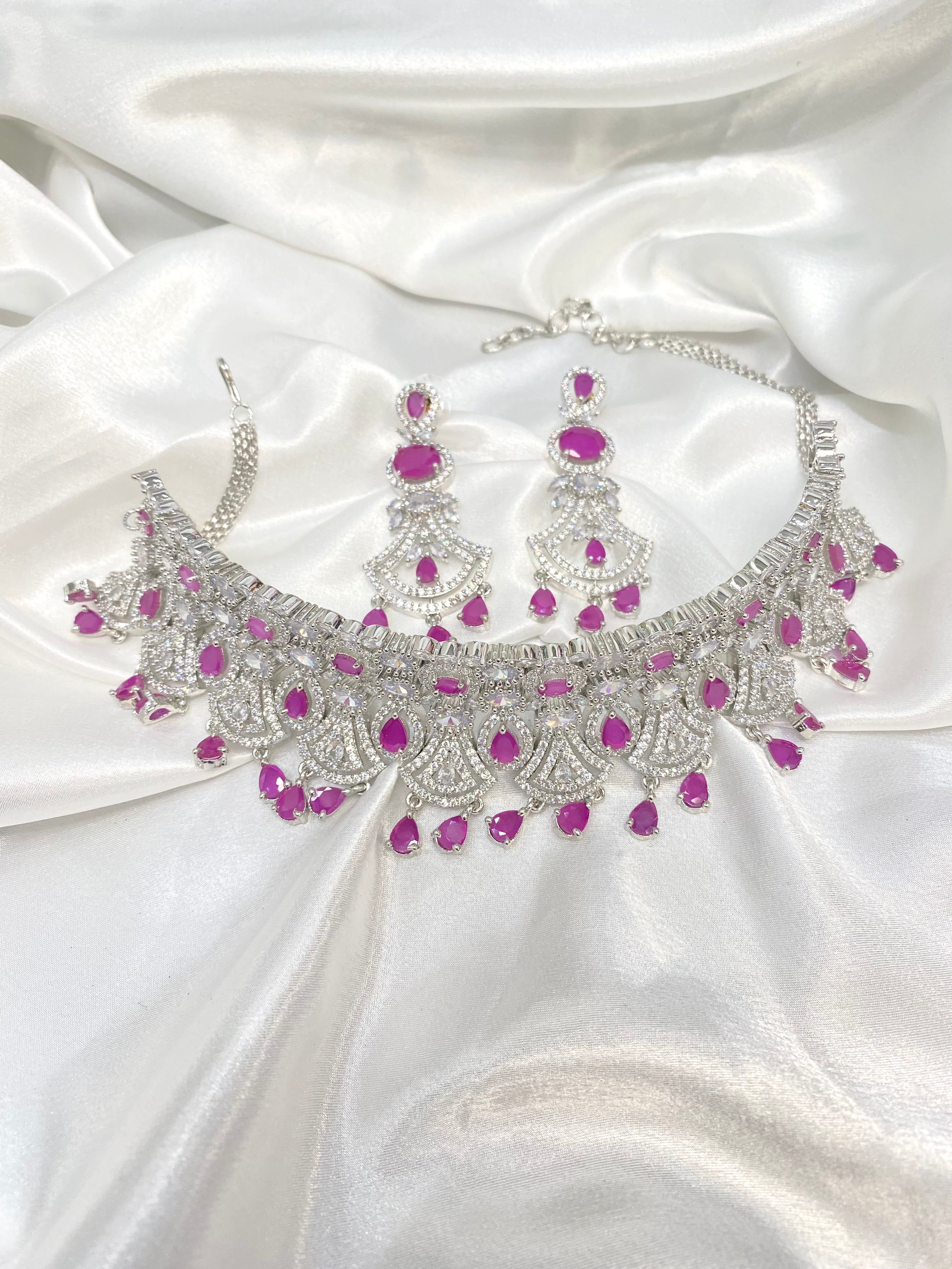 Pink Chandelier Choker