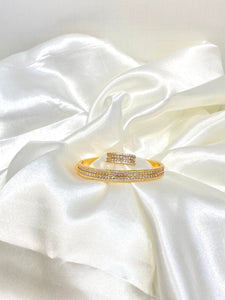 Gold Diamond Cuff Bracelet