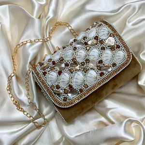 Amber SeaGlam Clutch